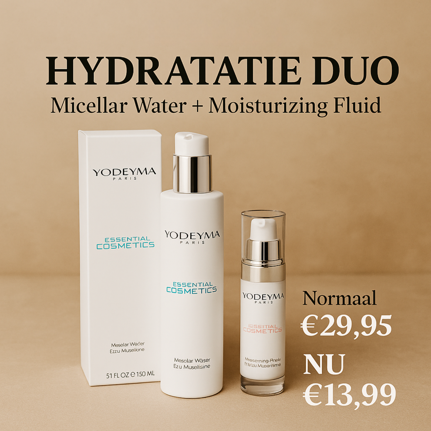 Black Friday Deal - Hydratatie Duo – Micellar Water + Moisturizing Fluid